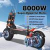 Электросамокат TOURSOR X8 Pro для взрослых, двойной двигатель 8000 Вт, 60 В 38 Ач, 14-дюймовый внедорожный самокат, максимальная скорость 100 км/ч, максимальный запас хода 120 км