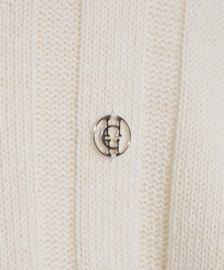 HARDCORE HAPPINESS Side Cutout Round Knit_Ivory