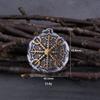 Винтажное ожерелье из нержавеющей стали с рунами викингов Vegvisir для мужчин, амулет-компас, модные панк-ювелирные изделия в подарок