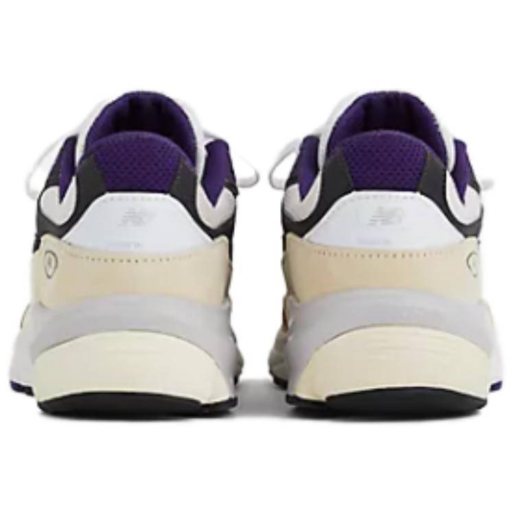 Кеды мужские Teddy Santis x New Balance 990v6 Сделано в США Белый Черный Слива Phantom U990WB6