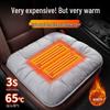 Подогреваемая USB подушка на автомобильное сиденье - Толстая плюшевая графеновая подкладка для зимы