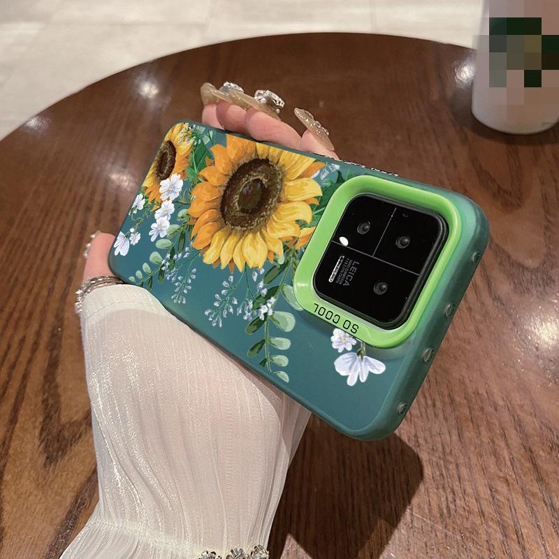 Чехол Sunflower для iPhone 16 Samsung A55 A35 A34 S24 FE Xiaomi Redmi Note 13 Pro 14C Huawei Honor 200 противоударный бампер для телефона с защитой от царапин