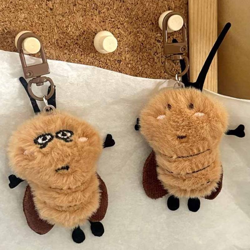 1-3pcs 2025 New Cockroach Plush Toy Ugly Cute Doll Bag Pendant Keychain Small Pendant Toy Children