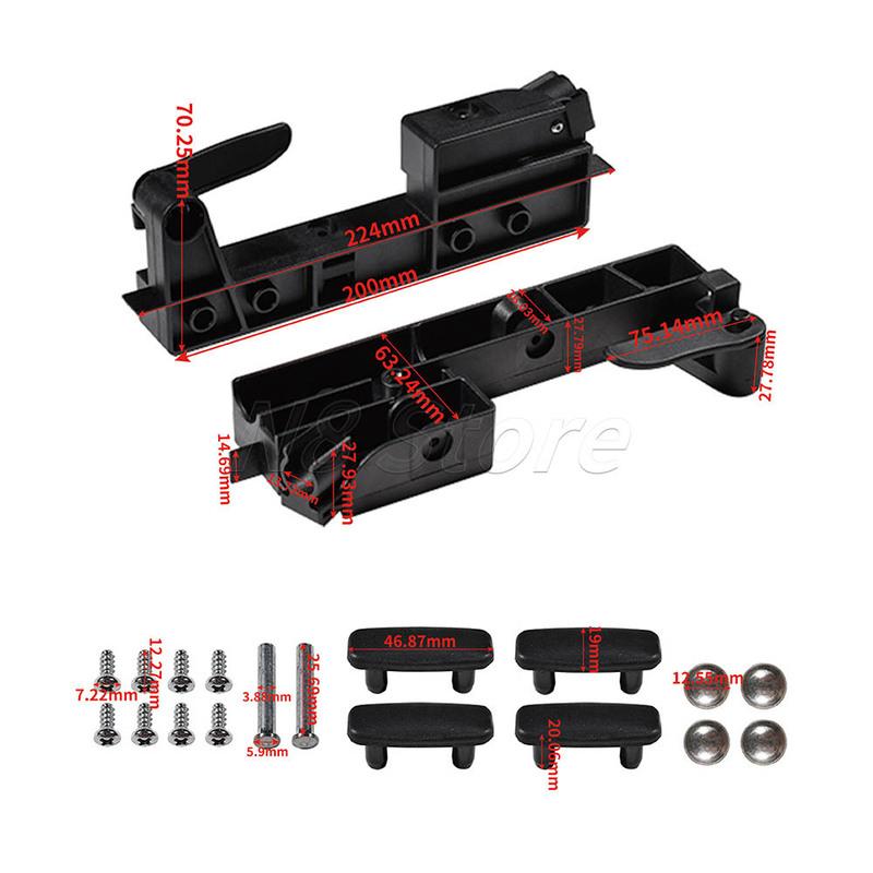 570E35 For Dometic Heki Caravan Motorhome 2PCS Rooflight Lift Handles Kit Black Easy tallation Car Accessories