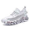 Обувь мужская большого размера Blade Outsole мужские кроссовки Flying Woven Fish Scale Mesh Running мужские кроссовки