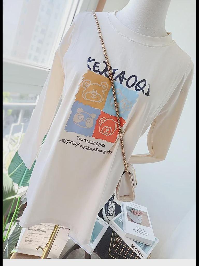 Футболка с длинными рукавами для беременных и кормящих матерей с боковыми разрезами для кормления грудью в послеродовой период - повседневная осенняя одежда