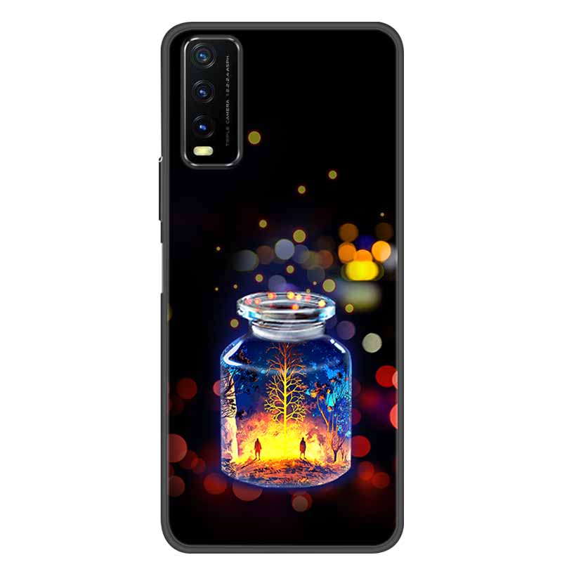 Чехол для Vivo Y20 Мраморный Мягкий Силиконовый Задний Чехол для Vivo Y20S Y20 S Y 20i Чехол для Телефона для Vivo V2027 Y20i Coque Funda Сумка