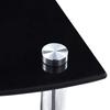 3 Tier Black Glass Display Shelf 30x30x67 cm