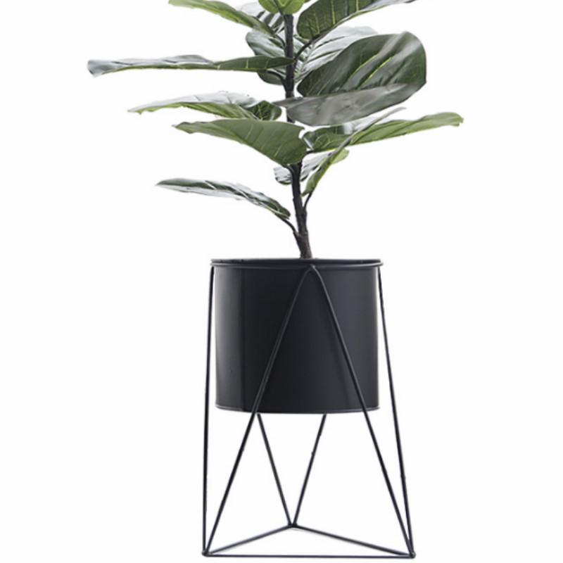 Горшок для цветов бонсай в скандинавском стиле, креативная железная ваза для растений, подставка для кашпо, держатель для сада, балкона, декоративная полка для цветочной вазы