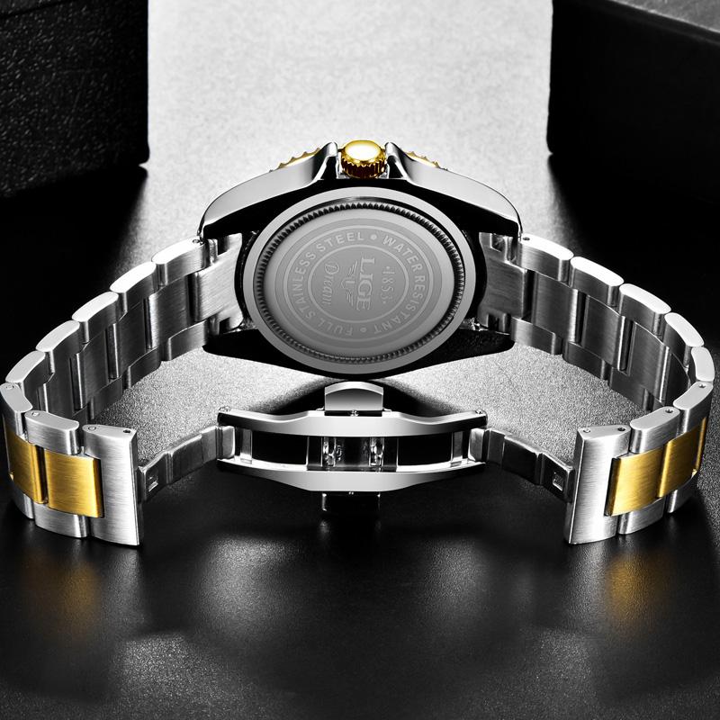 LIGE Top Brand Luxury Fashion Men's Watch Waterproof Date Clock Sport Watches for Men Quartz Wristwatch Relogio Masculino+Box