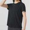Nike Футболка с коротким рукавом из дышащего материала с логотипом для бега, фитнеса, тренировок, быстросохнущая, женская, черная FN2799-010