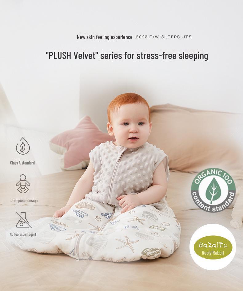 Спальный мешок Bazaitu Baby Cotton Anti-Kick - жилет для новорожденных весной и осенью