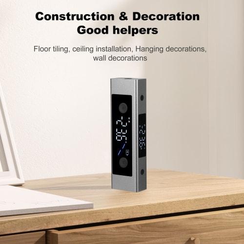 Snsowed Digital Angle Finder, Rechargeable Digital Angle Meter, Woodworking Tools and Accessories, Backlit Cube Inclinometer, Fast and High-Precision