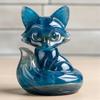 Yousheng Luxury Fox Sculpture Healing Fox Statue Lucky Animal Figurine Home Office Desktop Decoration Ornament