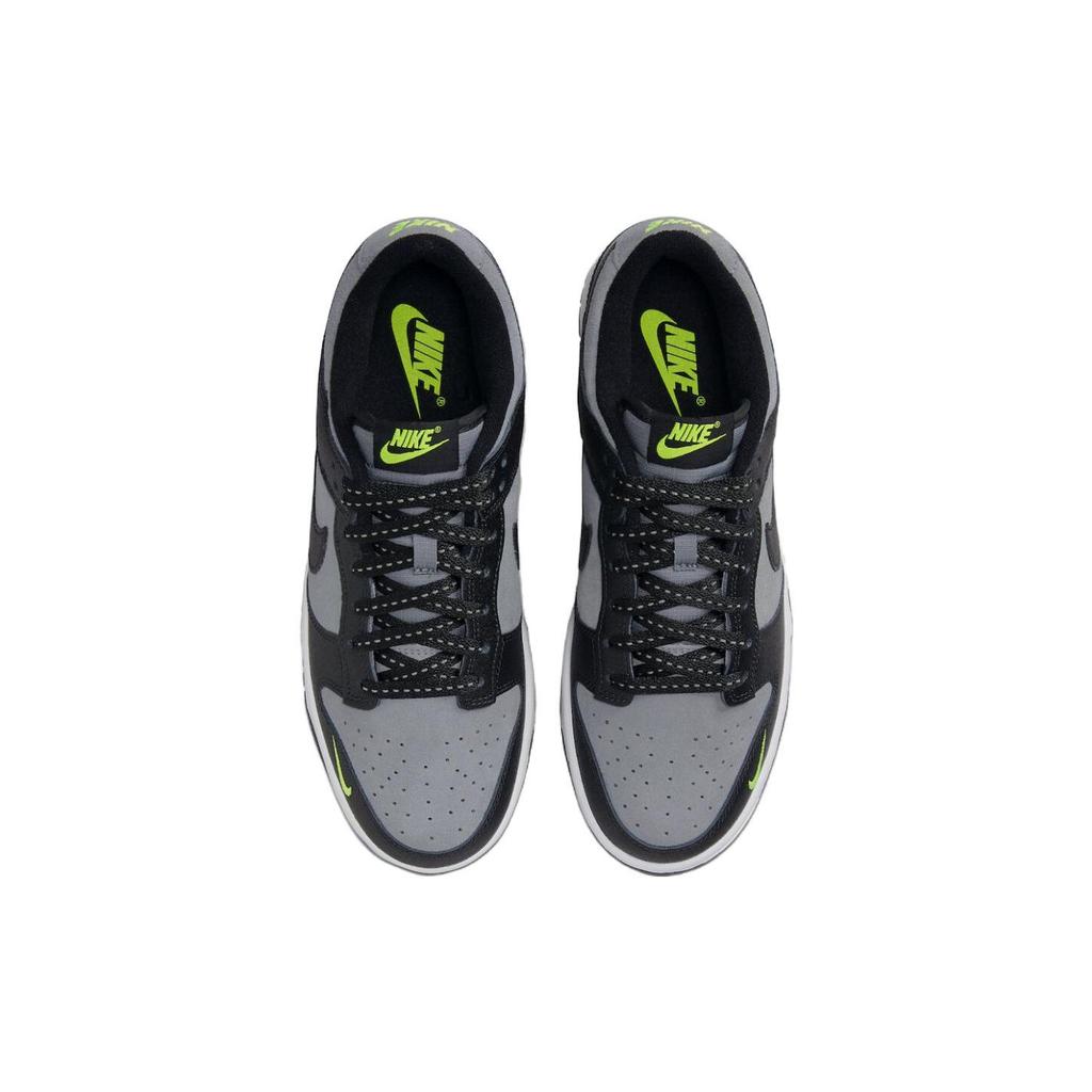 Nike Dunk Low Черные Серые Зеленые Мужские Кроссовки FQ2205-001