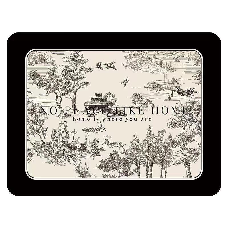 Печатный коврик для сушки посуды, коврик для сушки стола, термостойкие коврики для столешницы, кухонные коврики, впитывающие коврики для сушки посуды, ковры для дома, принадлежности