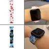 Мягкий силиконовый ремешок для часов Apple Watch Band 5 4 40 мм 44 мм спортивный ремешок с принтом для ремешков серии iWatch 3 2 1 браслет 38 мм 42 мм