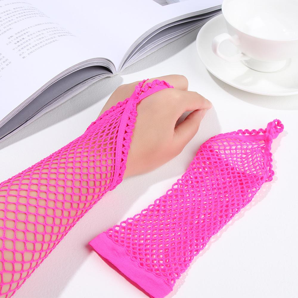 Сетчатые дышащие кружевные варежки для танцев Перчатки без пальцев Перчатки из сетчатой ткани Длинные перчатки