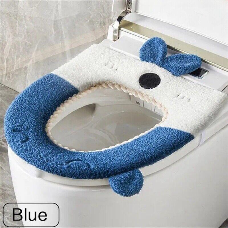 Чехол на сиденье унитаза, мягкий теплый моющийся коврик для подушки, многоразовые зимние подушечки для унитаза