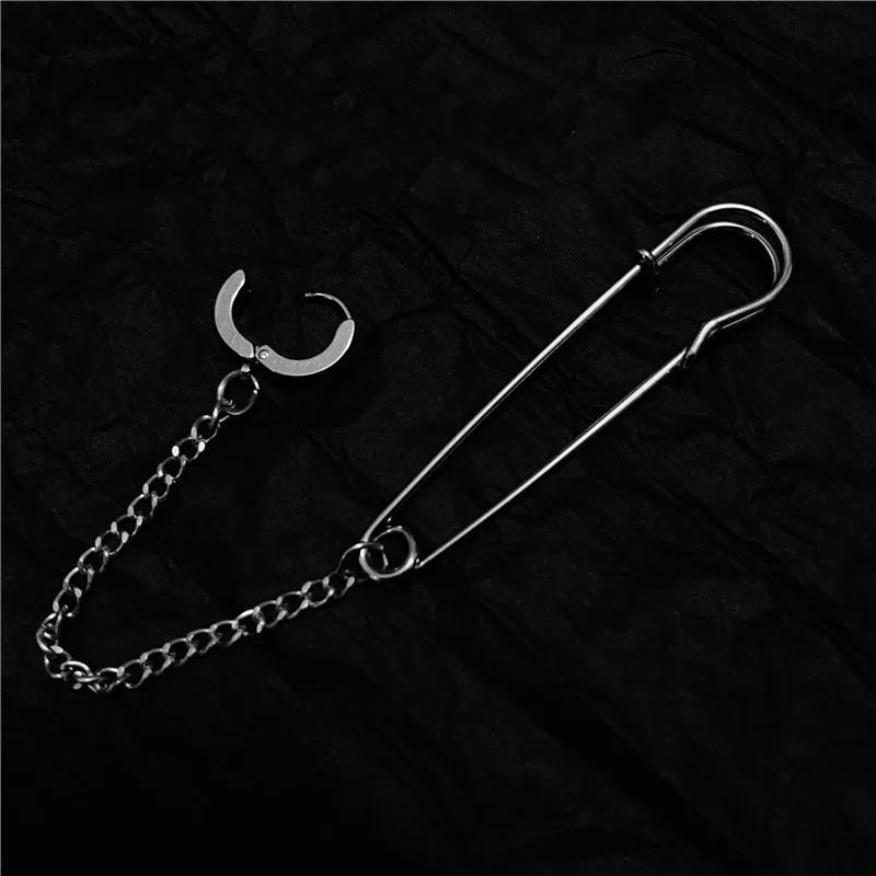 Панк Y2K Серьги-кольца с шипами, заклепками, шариками, жемчугом для женщин из нержавеющей стали, острые серьги-подвески, готические хип-хоп аксессуары