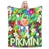 Pikmin Game Blanket Quality Super Warm  Throw Blanket Winter Kids Adult Living Room Fluffy Bedspread