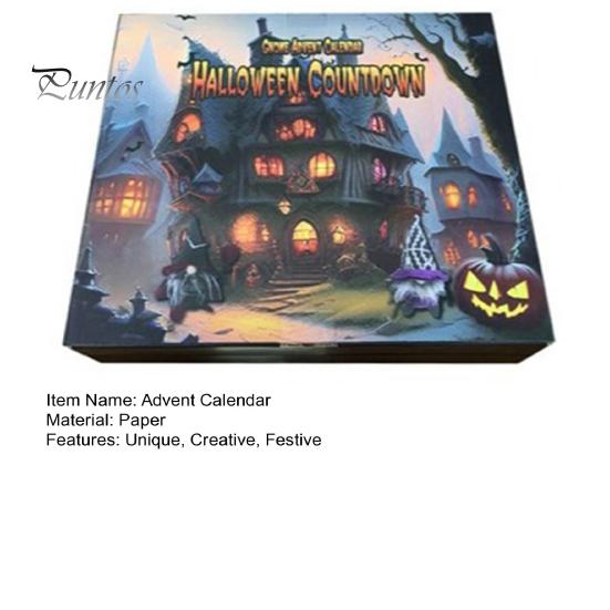 Адвент-календарь на Хэллоуин 2024 года с гномами, календарь обратного отсчета, слепая коробка, мини-фигурки гномов, украшение стола на Хэллоуин для домашней вечеринки