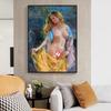 Sexy Nude Woman Scandinavian Tulle Oil Painting On Canvas Art Work Poster Print Modern Wall Art Living Room Decoration Picture