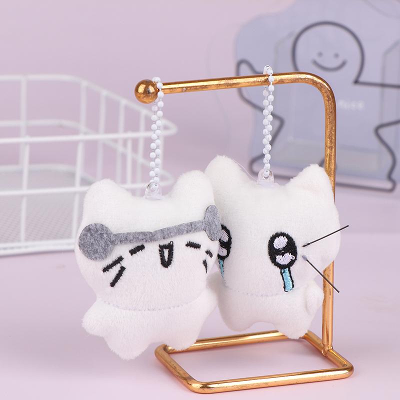 Милый плюшевый брелок-подвеска в виде кошки, аксессуары для сумок для девочек, кулон в виде куклы Kawaii, брелок для ключей