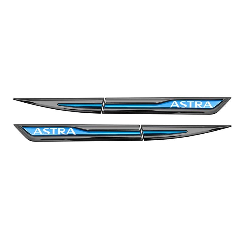 Car Side Fender Knife Protective Metal Stickers for Opel Astra G H J K F Emblem Fender Decals Body Exterior Accessories