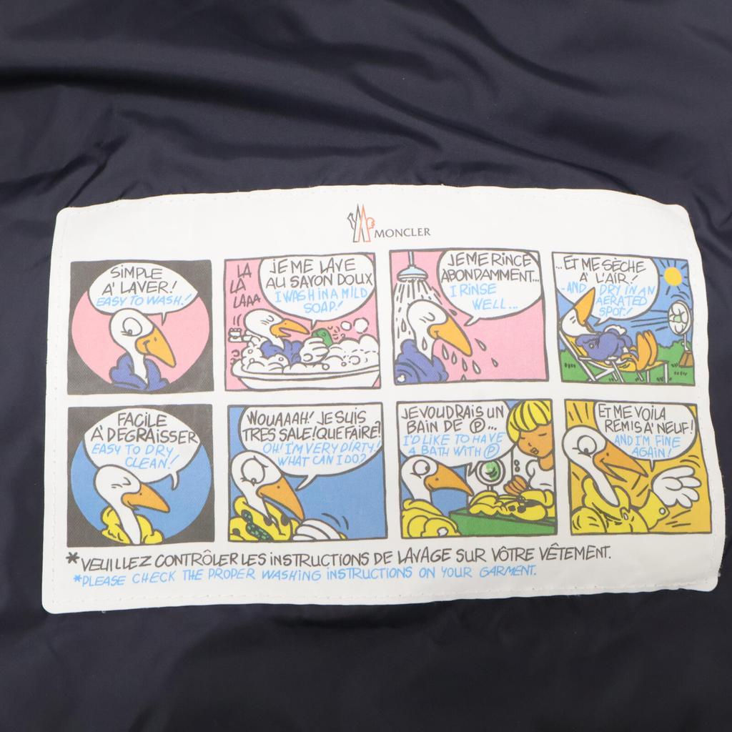 MONCLER [22 year old model] MAYAF Maya fur/hooded down jacket Jacket 2 NavyUsed