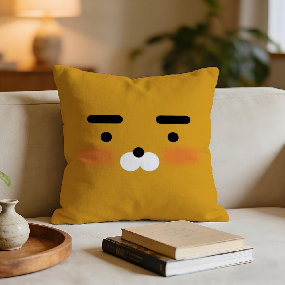 RRyan KKakao Cushion Cover Short plush pillowcase for bed sofa carwashable
