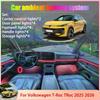 Для Volkswagen T-Roc TRoc MK2 2-го поколения 2025 2026 2/18 в 1 Автомобильная подсветка салона Лампа RGB Оттенок Комплект Светодиодная лента Комплект атмосферной подсветки Детали Неоновые огни 4