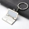 Metal Mini Laptop Key Chain Creative Car Bag Hanging Accessories Novelty Trinket Bag Pendant  Gifts