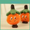Милый и мягкий плюшевый брелок в виде оранжевой хурмы, уникальная фруктовая игрушка для детской одежды и сумок