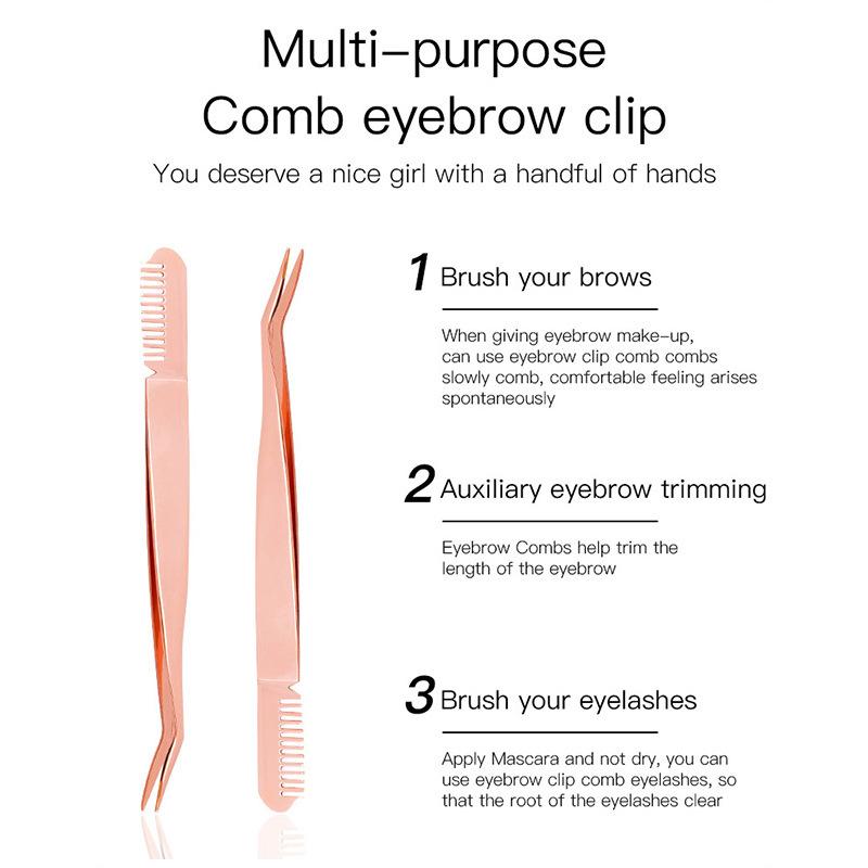 Удобный инструмент для красоты из нержавеющей стали, пинцет для ресниц, зажим для завивки накладных ресниц