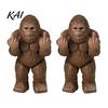 Creative Prank Toys Mini Monkey Figurine, Funny Resin Frog Statue with Middle Finger Gesture, Sarcastic Stocking Stuffers for Men Women Humorous
