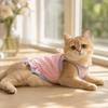 Polka Dot Puppy Cat Slip Dress Breathable Cat Sleeveless Dress Corgi Teddy Clothes  Pet Supplies