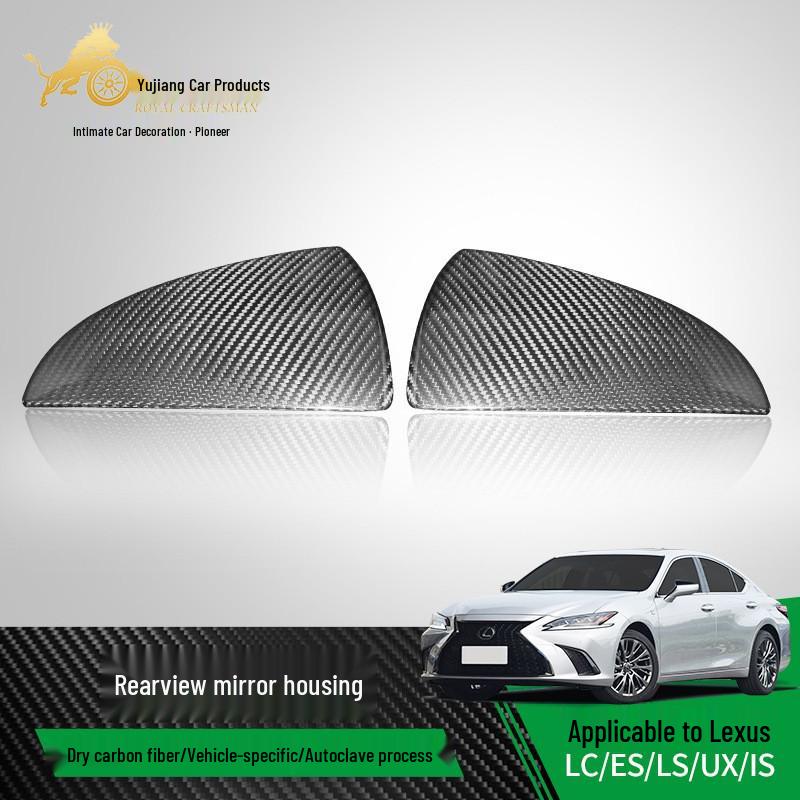 Наклейки на зеркала заднего вида из углеродного волокна для Lexus ES/LS/LC