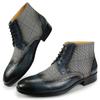 Fashion Newest Fashion Luxury Men's Ankle Boots British Style Shoes Genuine Leather Denim Classic Gentleman Elegant Shoes Customized