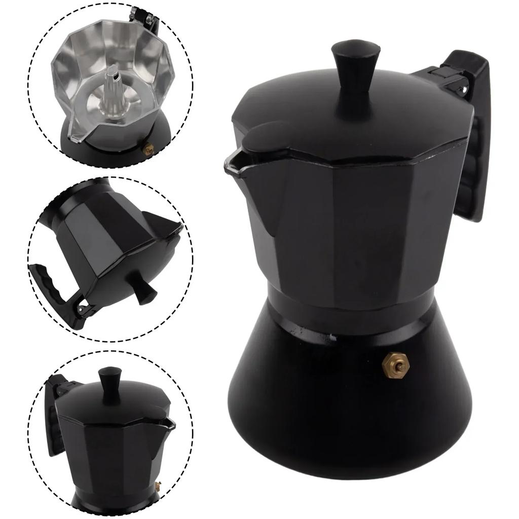 Aluminum Moka Espresso Coffee Maker Percolator Induction Cooker Pot 150/300ML Kitchen Cafe Tool Espresso Coffee Maker Gas Stove
