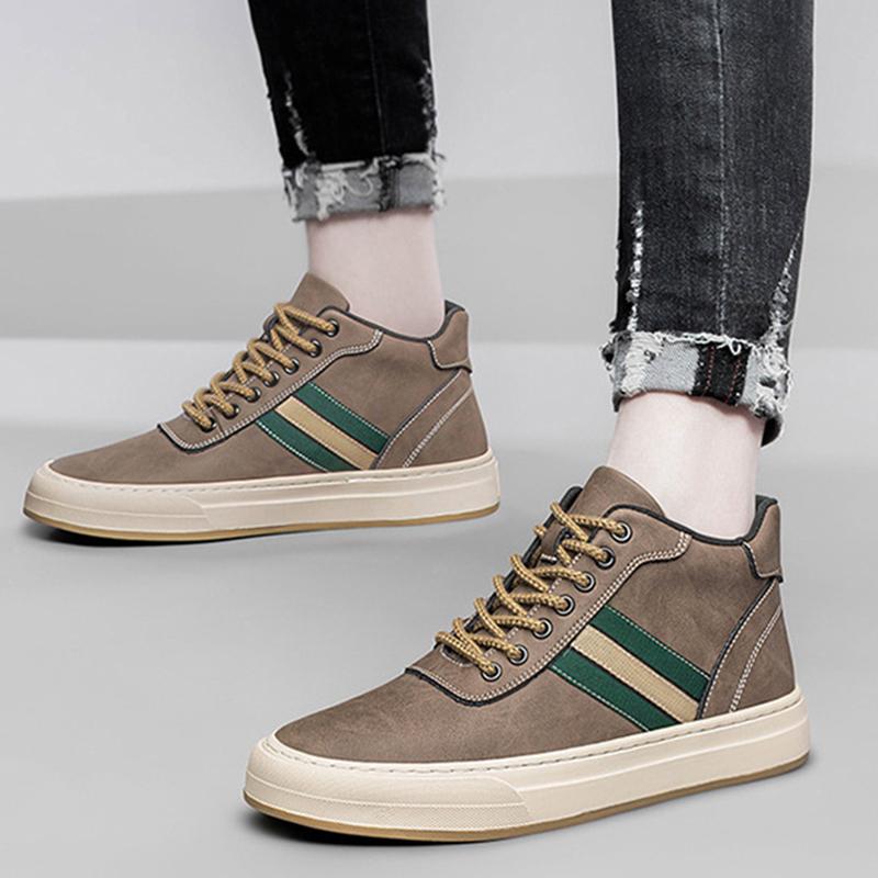Мужские кроссовки из натуральной кожи Elevator Sports Shoes 4/6/8 см Casual Fashion Lift Sneaker Boots Non-Slip Casual Running Shoes Size 38-44