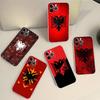 Албания Албанский Флаг Прозрачный Чехол Для Телефона Для IPhone 16 15 14 13 12 11 Pro Max Plus Мягкий Чехол