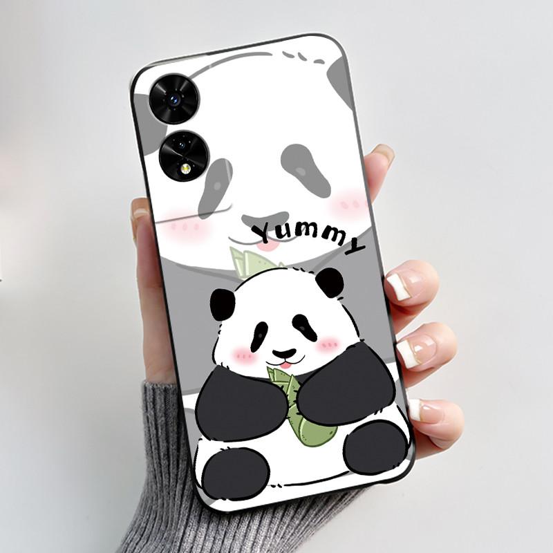 Casing For TCL 505 Case T509K T5094 Aesthetic Fashion Cute Cat Cartoon Soft Silicone Back Cover Black TPU Protective Phone Case
