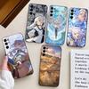Аниме F-Frieren Милый Чехол для Телефона Черный Силикон Мягкий Для Samsung S25,S24,S21,S22,S23,S30,Ultra,S20,Plus,Fe,Lite