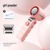 2026 Handheld Turbo Fan with Digital Display, 199 Speeds & Ice Pack Cooling, Three-Fold Design with Lanyard