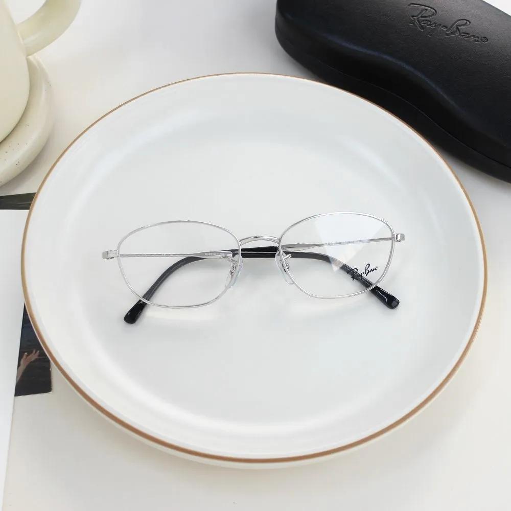Ray-Ban Очки RB3749V (53) 2501 Серебряная металлическая оправа в стиле гик-шик