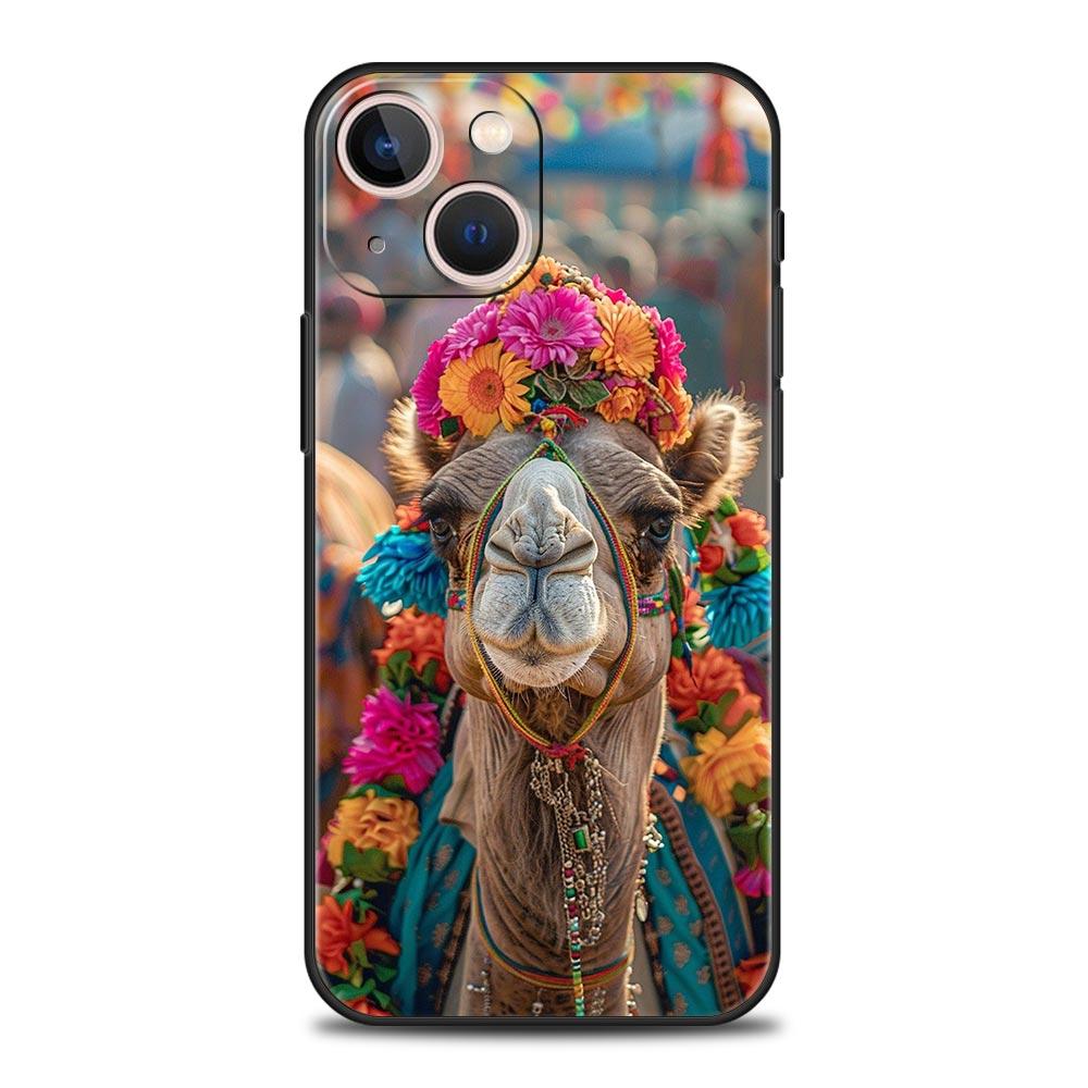 Animal Camel Phone Case Cover for iPhone 17 16 15 14 13 12 11 Pro Max 17 Air Plus Shockproof Soft TPU Shell Fundas Capas Coque