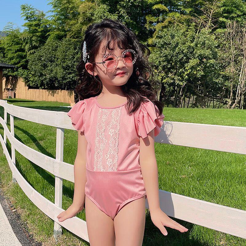 Girls' Cute One-Piece Toddler Swimsuit