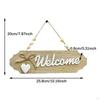Handcrafted Wooden Door Sign with Elegant Bow Detail