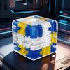 3D лабиринт Магический куб Игрушки-антистресс для детей Лабиринт Творческая головоломка Кубик интеллекта Игрушки против стресса Шарик-лабиринт Кубик с роликом